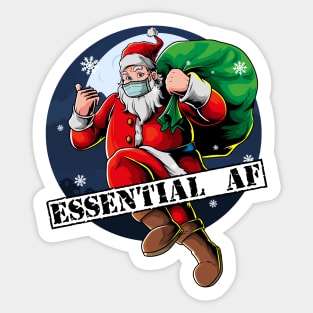 Essential AF Santa Sticker